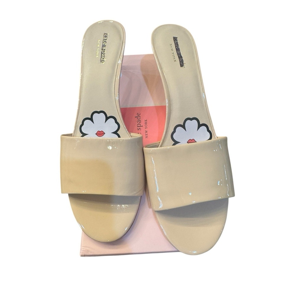 KATE SPADE New York Women's Size 9.5 M Savvi Heeled Sandal, Tusk NEW